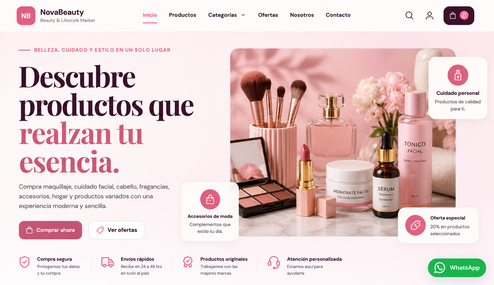 Muestra provisional para Belleza y productos varios