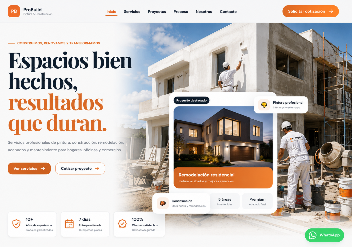 Muestra provisional para Pintura y construcción
