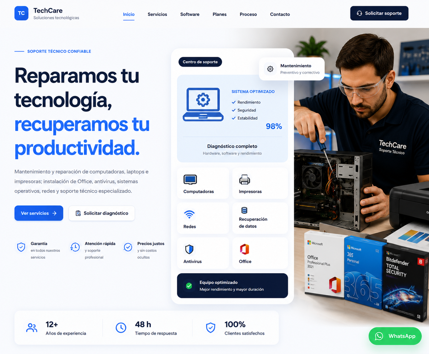 Muestra provisional para Reparación de computadoras