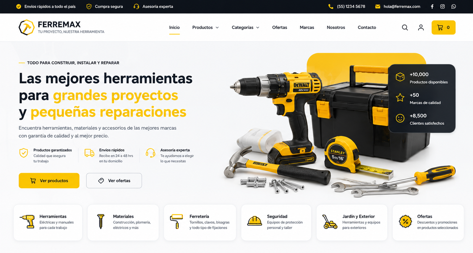 Muestra provisional para Ferreterías