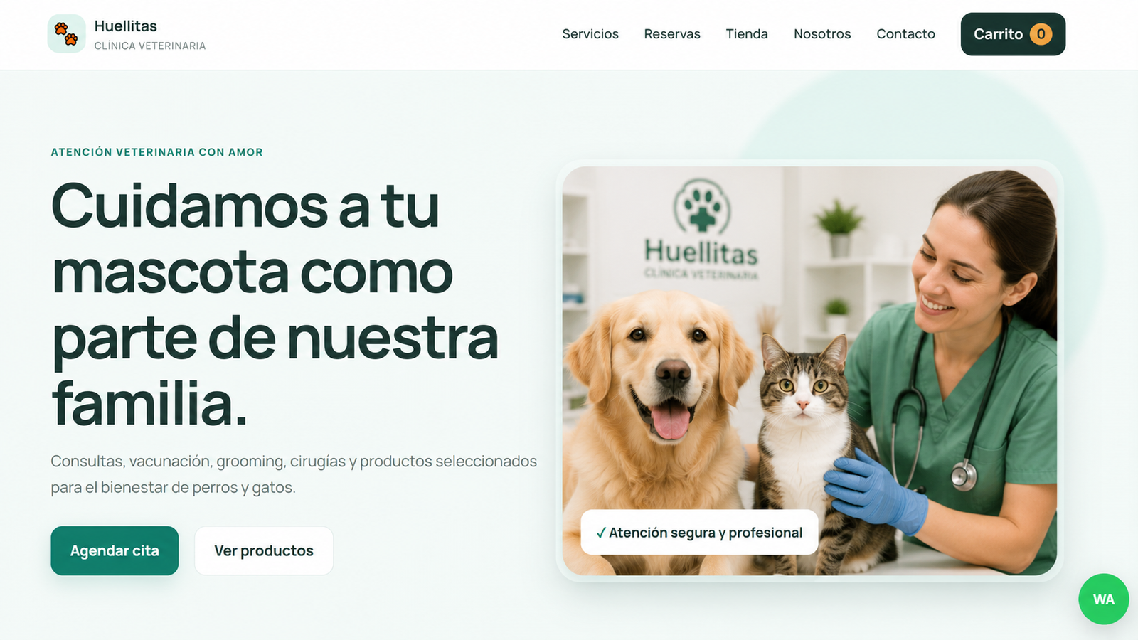 Muestra provisional para Veterinarias